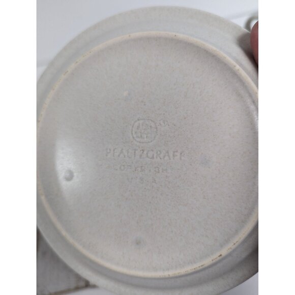 Pfaltzgraff Yorktowne Set of 2 Mugs Cups Saucers Stoneware USA Blue - Picture 7 of 7